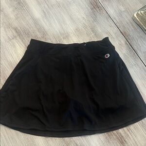 Girls Black Champion Skirt with Short